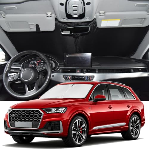 for Audi Q7 2016-2026 Windshield Sun Shade - 4 Layers Car Sunshade