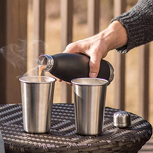 YARNOW Copos De Aço Inoxidável 5 Copos De Shot De Metal Copos De Aço Inoxidável 12 Onças