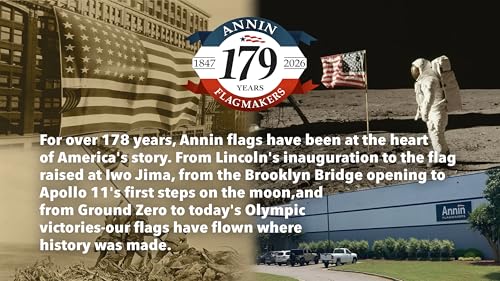 Annin Flagmakers American Flag All-Weather Nylon SolarGuard NYL-Glo, 2.5 x 4 Feet (Model 21850) 100% Made in USA by Annin Flagmakers - Image 7