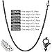 JewelBeauty Stainless Steel Simple Black Cross Pendant Necklace for Men Women Chain Set (Pendant with 18