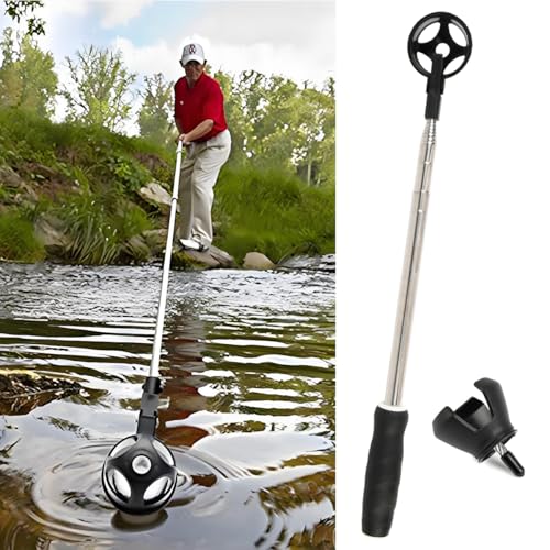 EMNIMQ Golf Ball Retriever,20cm Retractable Telescopic Scoop Saver,Stainless Steel Golf Ball Collector,Stainless Telescopic Golf Ball Retriever for Water with Golf Ball Grabber for Putter,Gifts - Image 3