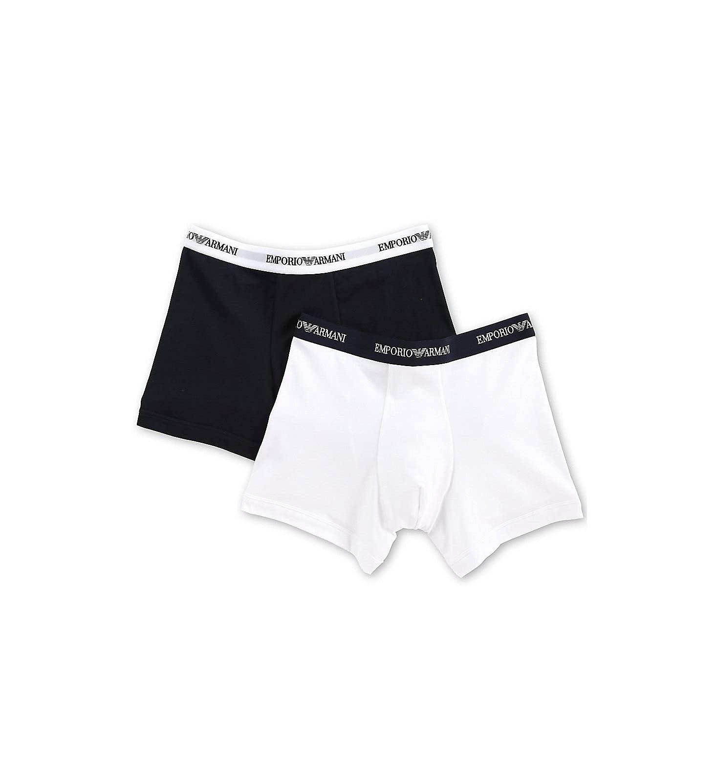 Emporio Armani Men's Official Store Two-Pack Of Boxer Briefs With Core Logo Band White