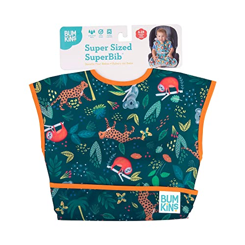 image for Bumkins Bibs for Girl or Boy, SuperBib Baby and Toddler for 6-24 Month