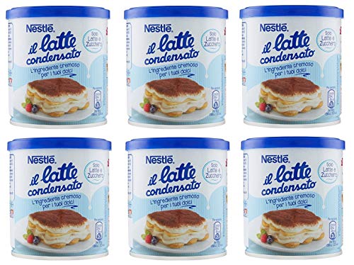 6 x Nestlé il latte condensato leche de condensato cremosa para postres leche concentrada 397 g