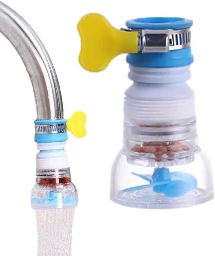 Water Saving Faucet Flexible Anti Splash Movable Sink Faucet Expandable Water Tap Shower Head Rotatable Nozzle Adapter Kitchen Tap (Pack of 1)-image-4