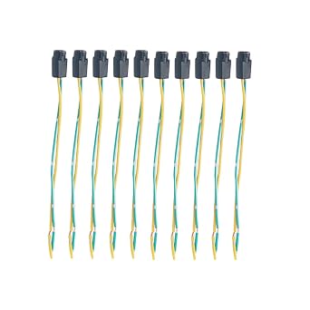 10PCS T5 286 W2W Car Dashboard Warning Indicator Auto T5 LED Bulb Socket Holder Adapter Harness Plugs