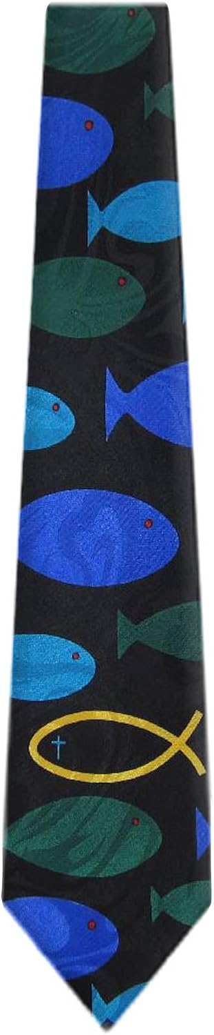 Mens Christian Themed Jesus Crosses Novelty NeckTie Ties