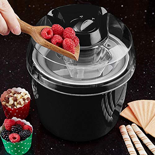 ALY Speiseeismaschine, Gefrierbehälter Eismaschine für Frozen Yoghurt, Sorbet und Eiscreme, schwarz – Bild 5