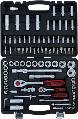 KS Tools Ratschenkasten 911.0694 1/4″ und 1/2″ Steckschlüssel-Satz