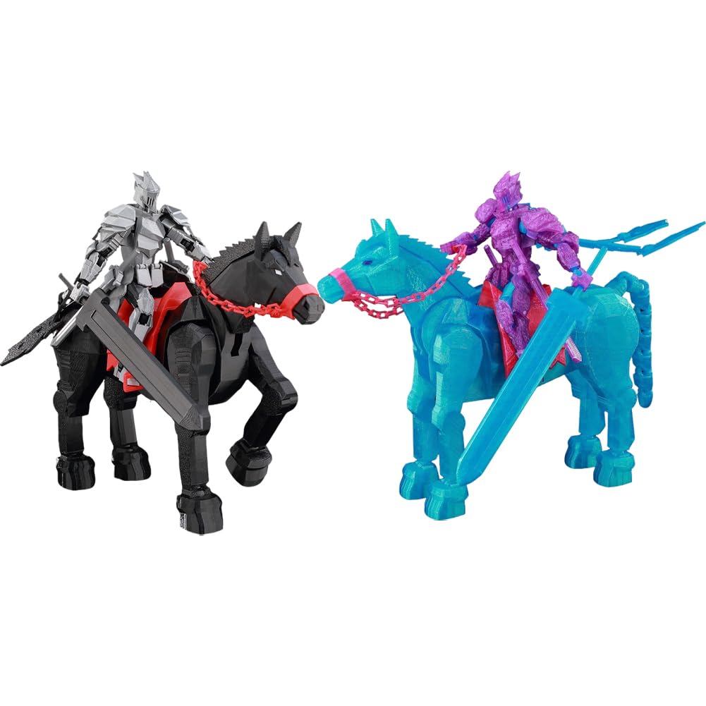 Zhongkaihua Kavallerie-Ritter-Figur, 3D-Druck, mittelalterlicher Stil, voll bewegliches Modell, 14 cm, Actionfiguren, Ornamente, Sammlung, Geschenke, dekorativ