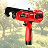 QianCruxtacy Herramienta De Cinta Portátil para Vidrio De Jardín,Ideal para Uvas,Frambuesas,Tomates Y Vegetales De Revestimiento,con Pantalla LED Y 4 Velocidades Ajustables Según El Tipo De Cultivo
