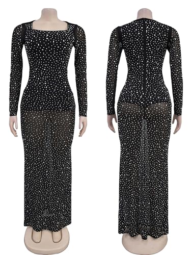 Image of Figdaw Rhinestone Embellished Formal Gowns and Evening Dresses for Women 2026
