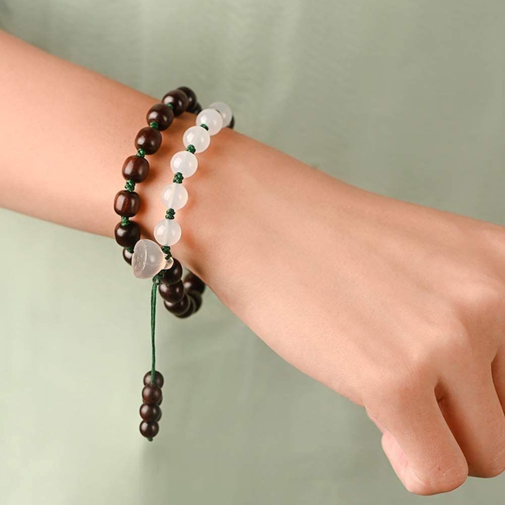 bransoletka z drewnianych koralików, Bransoletka