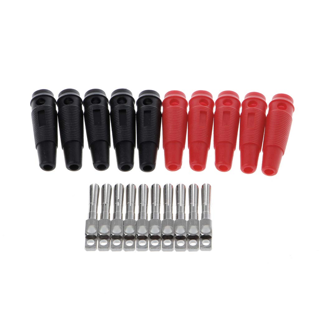 SANRLO 10 Pz 32 A 4 Mm Spina A Banana Ad Alta Corrente Isolato Avvolto Impilabile Connettore S - Foto 9