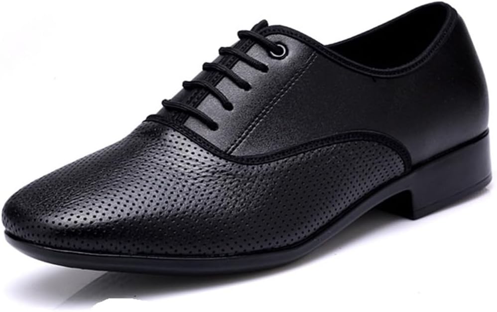 Men's Ballroom Practice Shoes, Teaching Professional Performance Dance Shoes Breathable 2.5Cm/1Inchs Heel Dancing Shoes