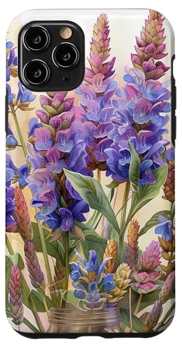 iPhone 11 Pro Anise Hyssop Bouquet Floral Pastel Colors Graphic Case