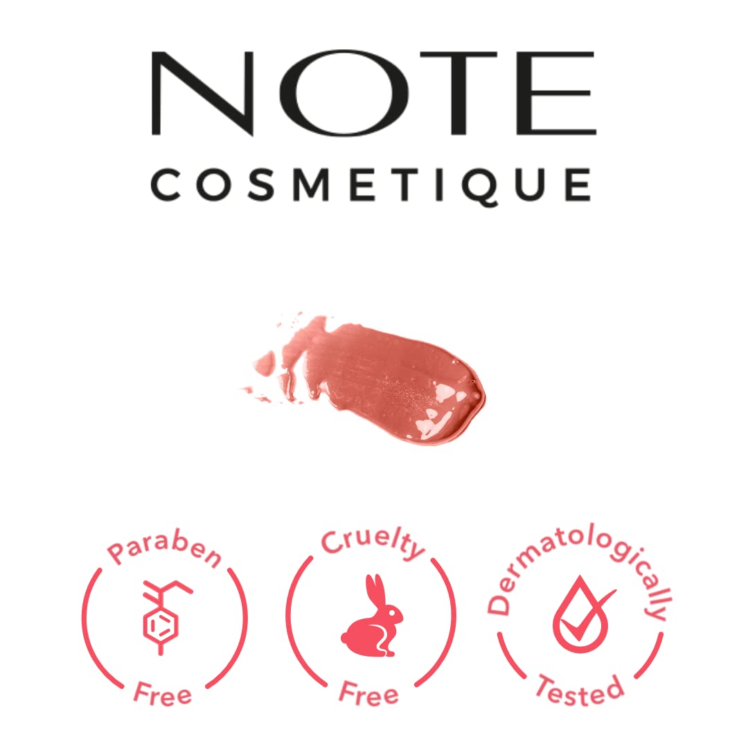 Note Cosmetics Le Volume Plump & Care Lipgloss 01 Happy Morning Dudak Parlatıcısı, Pembe