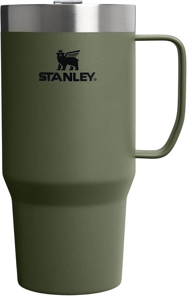 STANLEY The Everyday Suburban Mug | 24 oz | Drink Through Lid | Cup for Coffee, Tea and Drinks | Insulated Stainless Steel Coffee Mug | BPA-Free | Dried Pine