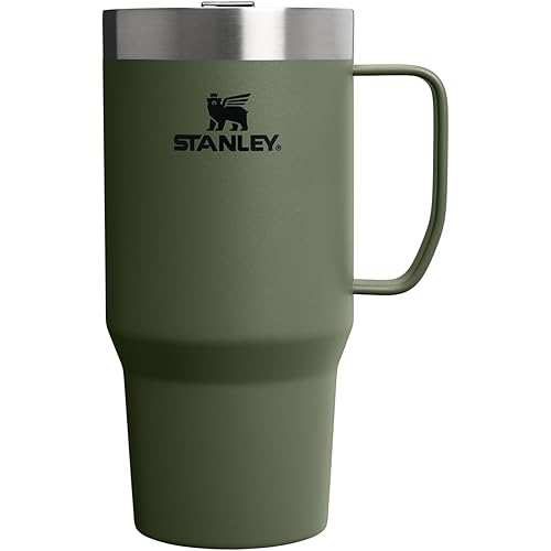 STANLEY The Everyday Suburban Mug | 24 oz | Drink Through Lid | Cup for Coffee, Tea and Drinks | Insulated Stainless Steel Coffee Mug | BPA-Free | Dried Pine
