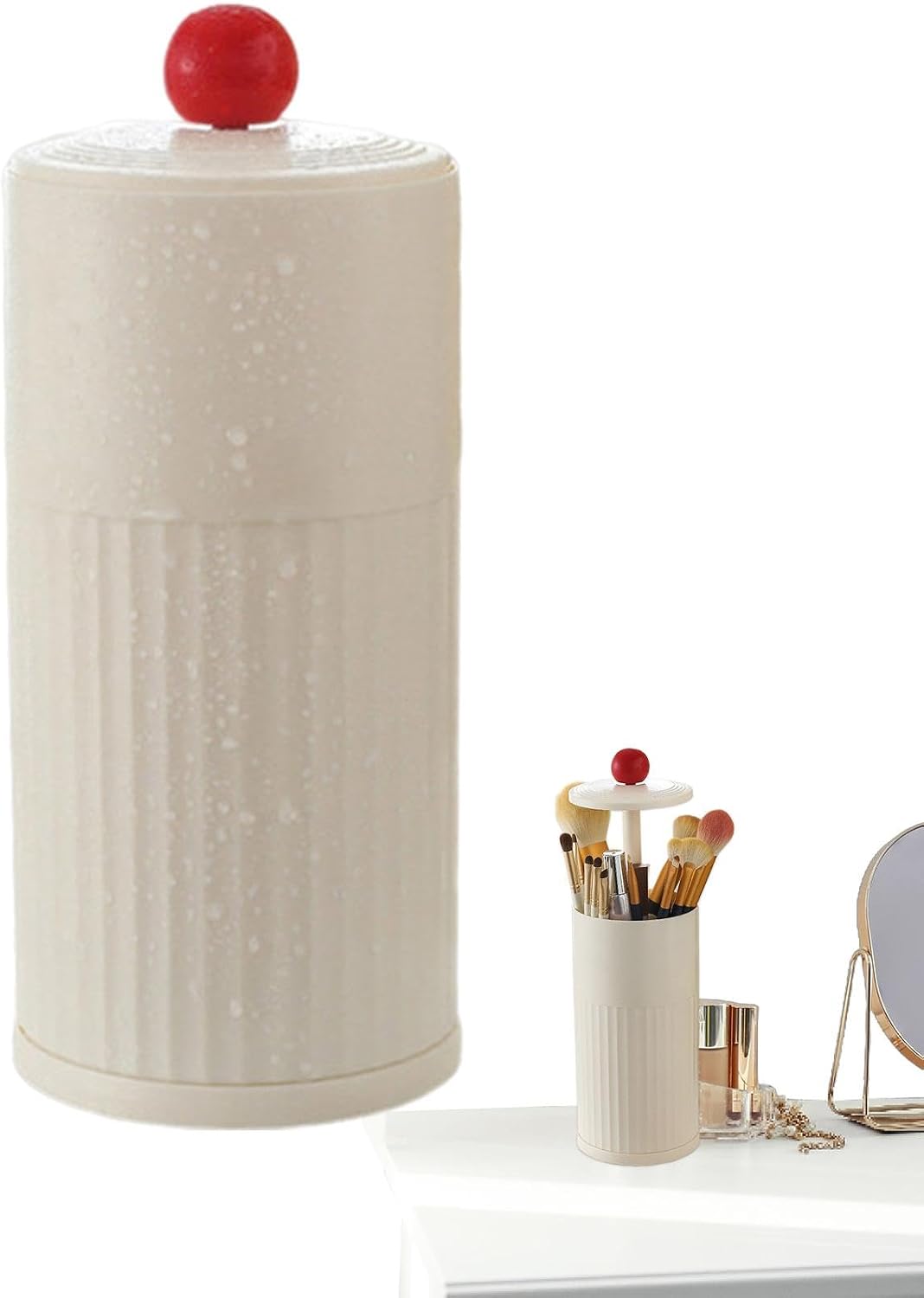 Dustproof Makeup Brush Holder Waterproof Large Capacity Lid Automatic