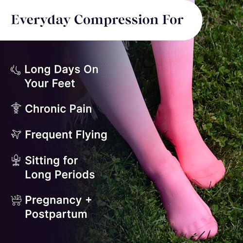 Comrad Nylon Knee High Socks - 20-30mmHg Firm Compression Socks, (Small, Black) - Soft & Breathable Support for Men, Pregnant Women, Nurses, Workout, Home, Work & Travel by Comrad - Image 4