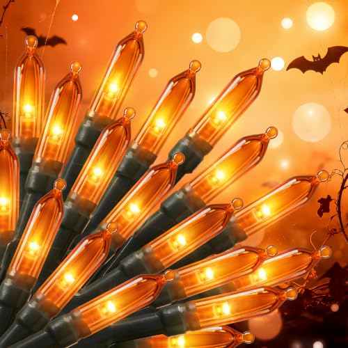 Image of Brightown Orange Battery Operated Christmas String Lights with Timer