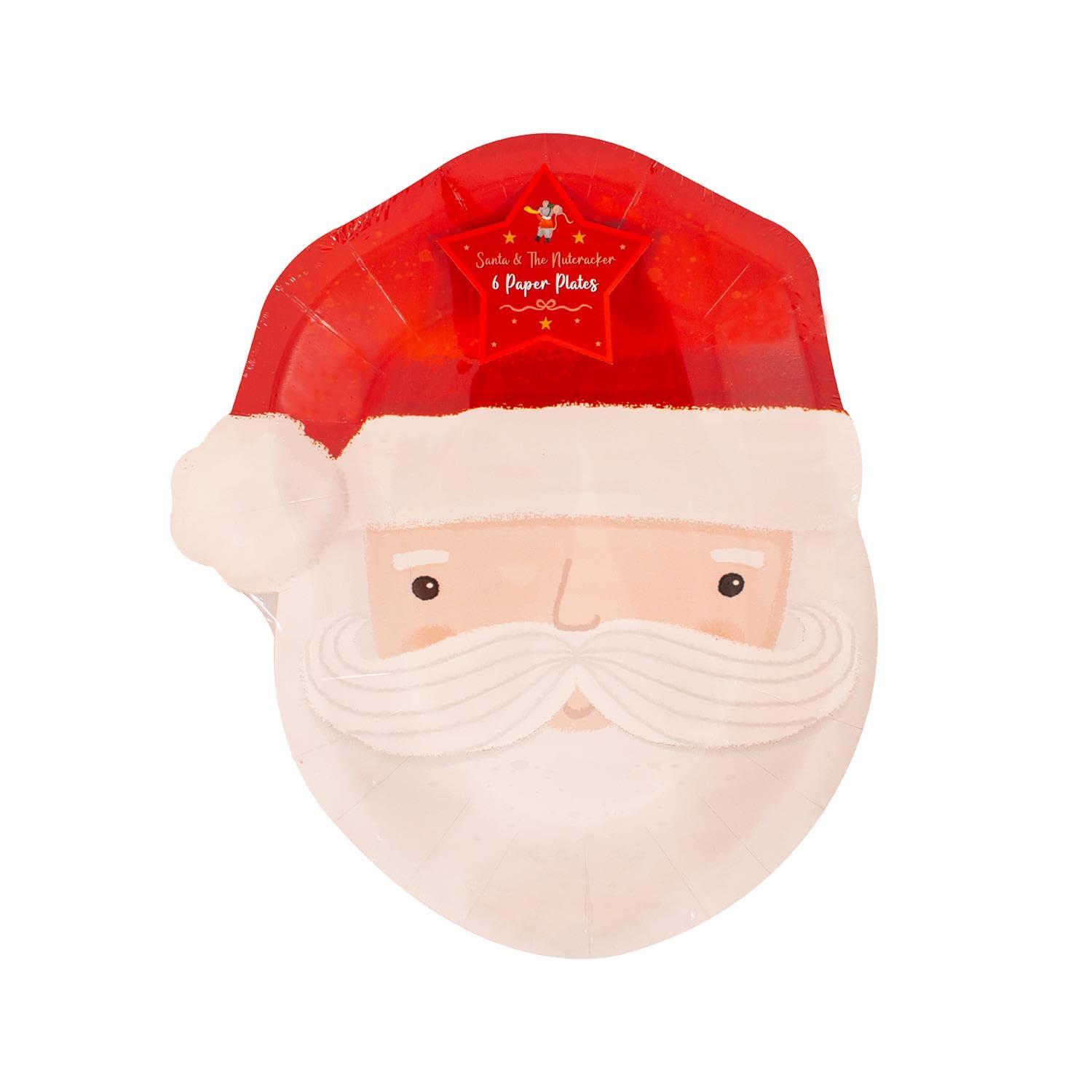 Yöl Paper Plates Set Of 6 Santa Claus Disposable Xmas Dinner Lunch Party Tableware