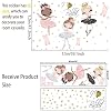 1Sheet Ballet Dancing Girl Wall Decals - Removable Pink PVC Stickers With Swan & Butterfly For Girls Bedroom - View #5