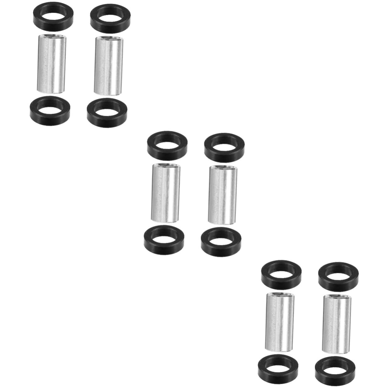Yardwe 6pcs Rear Bushing Kit for Mountain Bikes Durable Mounting Hardware Easy Installation Compatible