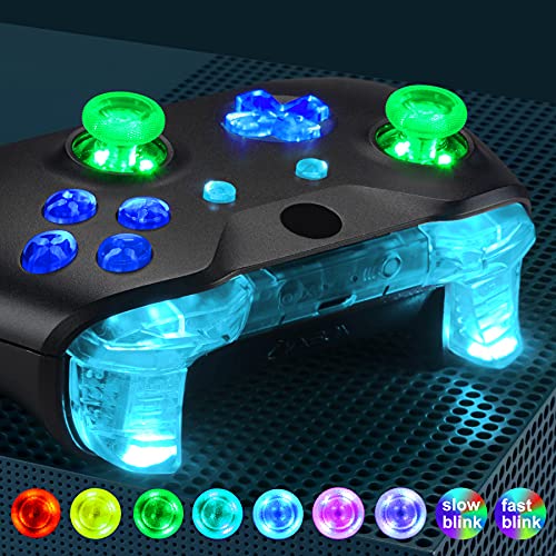 image for eXtremeRate Multi-Colors Luminated Bumpers Triggers Dpad Thumbsticks S