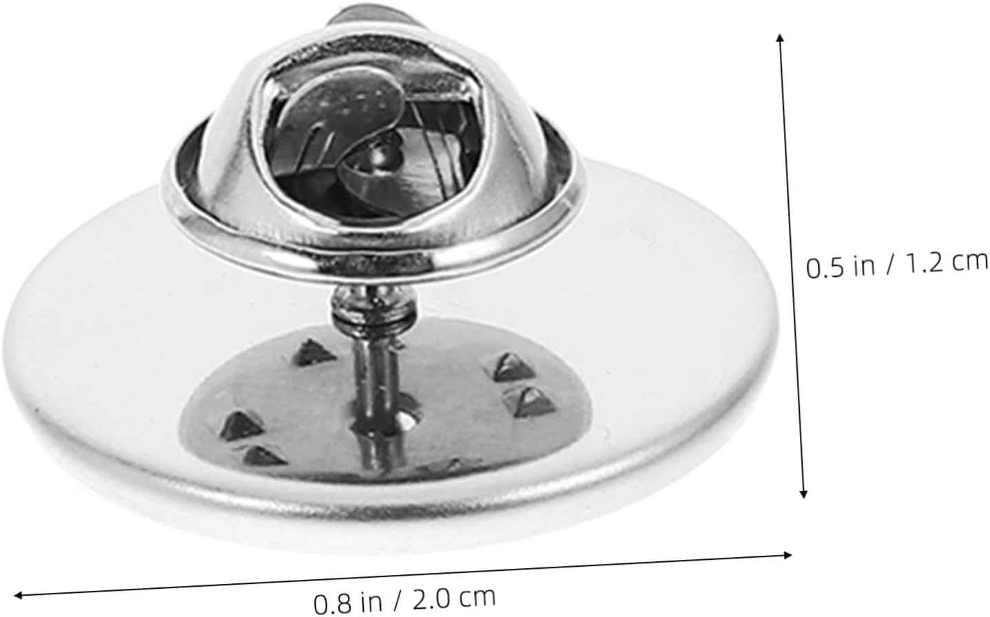 10pcs Stainless Steel Pin Backs Locking Lapel Pins DIY Jewelry Making Supplies for Brooch Base