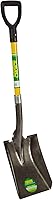 Professional's Choice Square Point Shovel: 28" Fiberglass D-Grip Handle, Heavy Duty 14 Gauge Steel Blade for Gardening & Construction