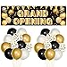 FeelWarm 31Pcs Grand Opening Party Decorations Kit Grand Opening Banner with 12Inches Latex Balloons New Store Opening Sign Supplies Large Advertising Opening Backdrop Decor for Shop Business Restaurant