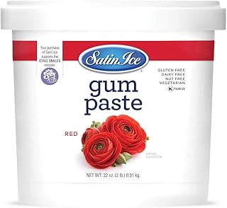 Satin Ice Red Gum Paste, 2 Pounds
