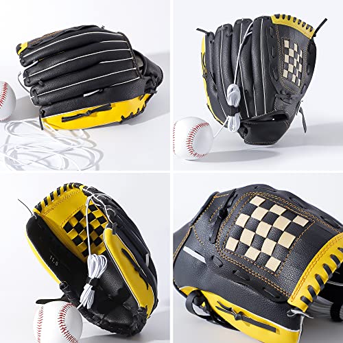 Baseball Catching And Pitching Trainer, Baseball Infielder Gloves 12.5", Right Hand Throwing Baseball Gloves, Baseball Softball Strength Training Set, Baseball Beginner, Youth Baseball Training Tools #TOP4