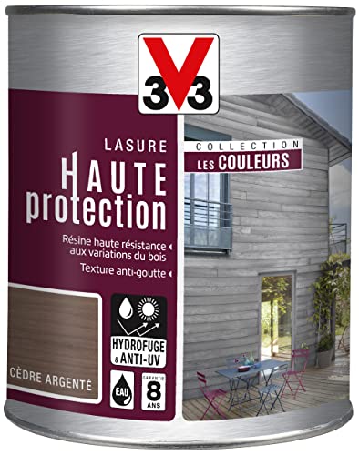 V33 Lasure haute protection, Les couleurs, Cèdre argenté 1L