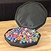 GEEKON XL Dice Case with Foam Padding and Nesting Velvet Dice Tray for Board Games and RPGs - Holds up to 300 dice!