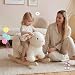 labebe Baby Rocking Horse, Plush Rabbit Animal Rocker, Wooden Rocking Horse with Seat Belt, Kid Ride On Toy for 12M+ Baby Girls, Nursery Birthday, Image 2 labebe Baby Rocking Horse, Plush Rabbit Animal Rocker, Wooden Rocking Horse with Seat Belt, Kid Ride On Toy for 12M+ Baby Girls, Nursery Birthday, Image 2