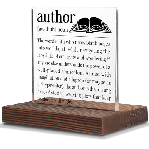Author Gifts Thank You Appreciation Desk Plaque SWS88