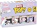 Funko Pop! Bitty: Sanrio - Kuromi, Hello Kitty (Ice Cream), My Melody (Unicorn Party), and Chase Mini Figure - 0.9 Inch (2.2 Cm) - Hello Kitty Collectable - Stackable Display Shelf Included