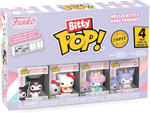 Funko Bitty POP! 4 Pack: Sanrio, Kuromi, Hello Kitty, My Melody, Mystery Mini Figure - Image 2