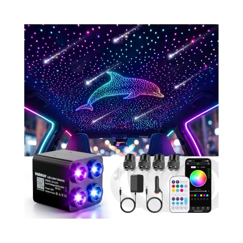 VOLISUN Starlight Headliner Kit,Mixed 900pcs 13.1ft+96pcs Shooting Star