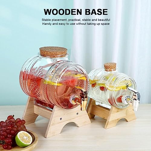 Distributeur de boisson en verre anti fuite avec robinet robuste - 4