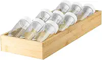 Organizador de Temperos para Gavetas de Bambu Keep Ou 10 peças 38 x 15 x 9,5 cm Cor:Bambu