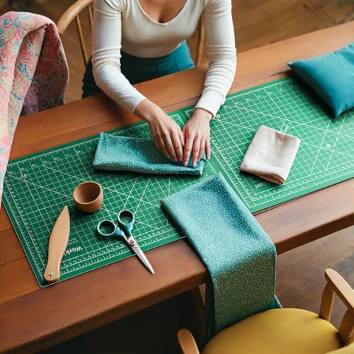 WORKLION Self Healing Cutting Mat - 12 x 18 inch Double Sided 5-layer Gridded Rotary PVC Cutting Board, for Sewing, Quilting, Scrapbooking and Arts & Crafts Projects (5 Pack) - Thumbnail 5