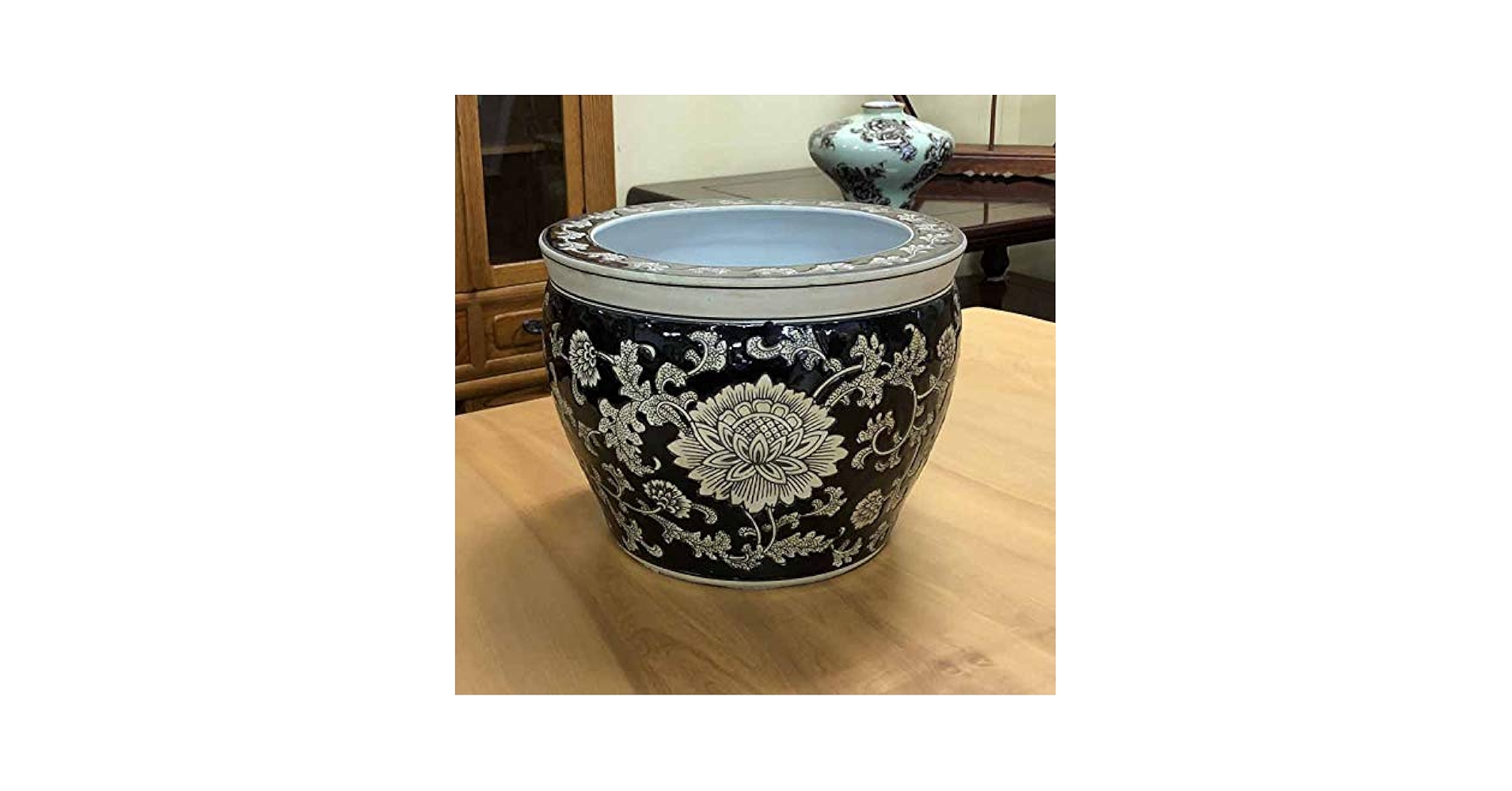 Amazon.co.jp: 水鉢 大型 特大 洋蓮黒 10号 鉢カバー プランターカバー