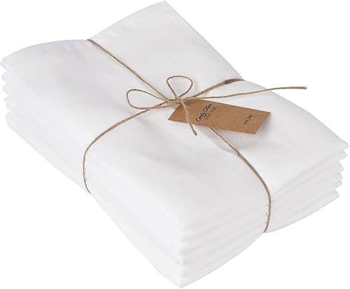 Miniatura 10 de Servilletas de tela, paquete de 6, decoración de cesta de Pascua de primavera, Navidad, servilletas de tela de algodón lavables para cena, con rayas