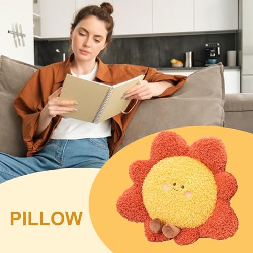 Coussin décoratif étoile et lune en peluche douce haute densité pour lit et salon - 7