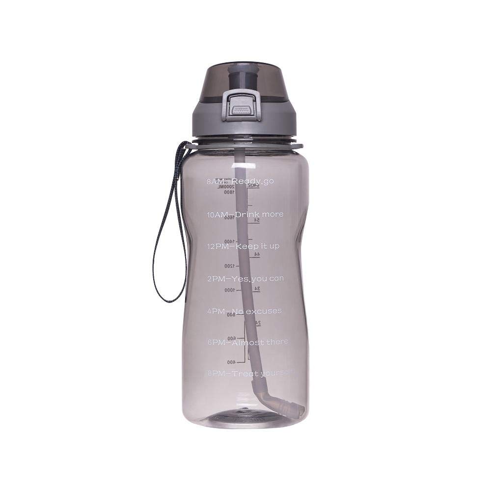 Botella de agua de 2 litros para gimnasio y entrenamientos intensos