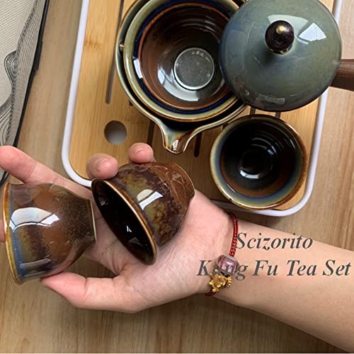 Scizorito Ceramic Portable Travel Tea Set (Kiln Variant)